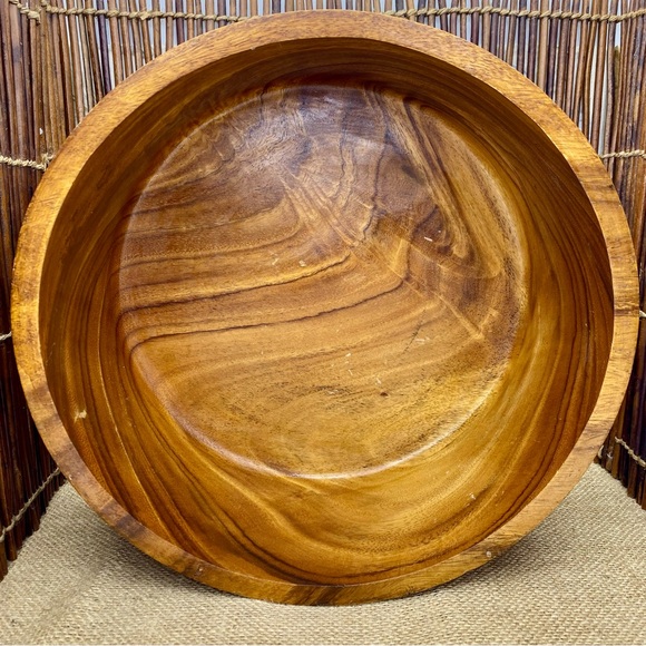 VT Monkey Pod Wood Cake Dome Cover The Hardwood Factory Kauai Hawaii Hand Carved - Picture 8 of 8